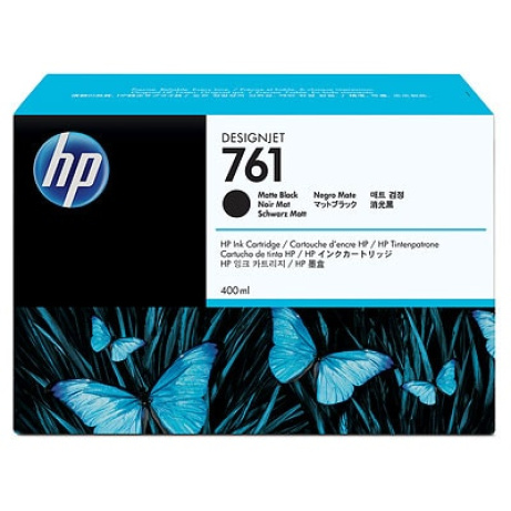 HP 761 Black matte DJ Ink Cart, 400 ml, CM991A