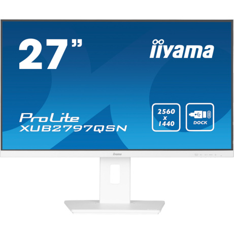 iiyama ProLite/XUB2797QSN-W1/27"/IPS/QHD/100Hz/1ms/White/3R