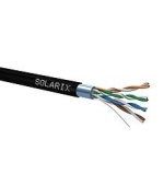 Instalační kabel Solarix venkovní FTP, Cat5E, drát, PE, box 100m SXKD-5E-FTP-PE