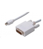 PREMIUMCORD Kabel Mini DisplayPort - DVI 2m, bílý