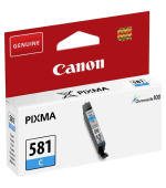 Canon CARTRIDGE CLI-581 azurová pro PIXMA TS615x, TS625x, TS635x, TS815x,TS825x, TS835x, TS915x  (256 str.)