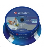 VERBATIM BD-R SL Datalife HTL (25-pack)Blu-Ray/Spindle/6x/25GB Wide Printable