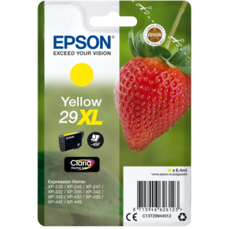 Epson Singlepack Yellow 29XL Claria Home Ink