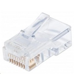 Intellinet konektor RJ45, Cat5e, UTP, 50µ, drát i lanko, 100 ks v nádobě