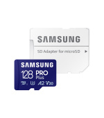 Samsung/micro SDXC/128GB/Class 10/+ Adaptér/Modrá