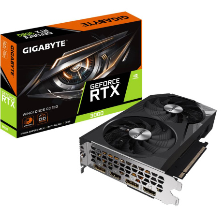 BAZAR - GIGABYTE VGA NVIDIA GeForce RTX 3060 WINDFORCE OC 12G Rev. 2.0, RTX 3060, 12GB GDDR6, 2xDP, 2xHDMI - Po opravě (