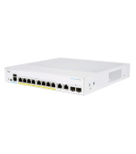 Cisco switch CBS250-8FP-E-2G-UK (8xGbE,2xGbE/SFP combo,8xPoE+,120W,fanless) - REFRESH