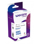 WECARE ARMOR ink kompatibilní s BROTHER LC-980/1100,černá/CMY