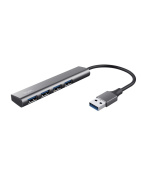 TRUST Rozbočovač Halyx Aluminium 4 Port USB 3.2 Gen1 Hub