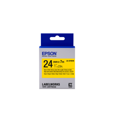 Epson Tape Cartridge LK-6YBVN Vinyl, Black/Yellow 24 mm / 7m