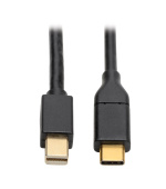 Tripplite Adaptér USB-C / Mini DisplayPort (Samec/Samec), 4K 60Hz, černá, 1.8m