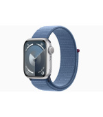 Apple Watch S9/45mm/Silver/Sport Band/Winter Blue