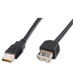 PREMIUMCORD Kabel USB 2.0 A-A 0,2m (20cm), prodlužovací (M/F)