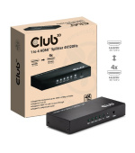 Club3D Video rozbočovač 1:4 HDMI 2.0 4K120Hz, 4 porty, černá