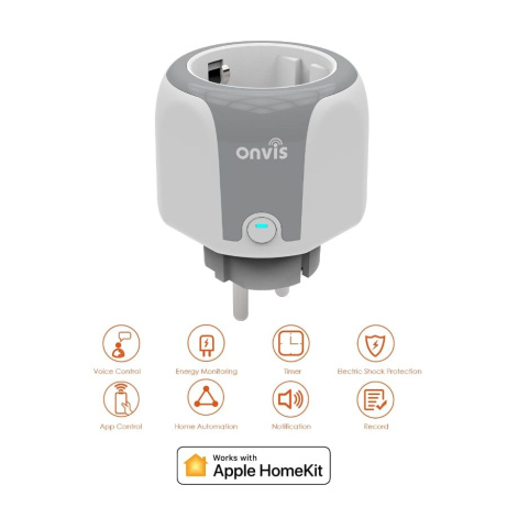 ONVIS Chytrá zásuvka – HomeKit, Wi-Fi 2,4 GHz