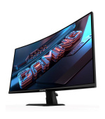 GIGABYTE LCD - 27" Gaming monitor GS27QCA, Prohnutý VA 1500R, 2560x1440 QHD, 180Hz, 5000:1, 250cd/m2, 1ms, 2xHDMI, 1xDP