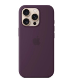 iPhone 16 Pro Silicone Case with MS - Plum