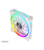 AKASA ventilátor SOHO AR, 12cm ARGB PWM fan, 120x120x25mm, bílá