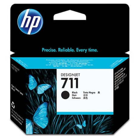 HP 711 Black DJ Ink Cart, 80 ml, CZ133A