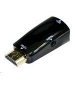 GEMBIRD Redukce HDMI - VGA+Audio (M/F, černá)