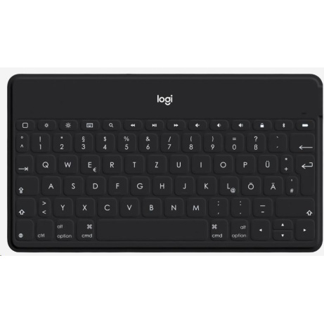 Logitech Bluetooth Keyboard Folio Keys-To-Go, DE, Black, Apple