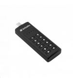 VERBATIM USB C 3.1 Drive 64 GB - Keypad Secure (R:160/W:140 MB/s) GDPR