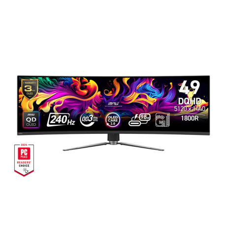 MSI MPG/491CQPX/49"/QD-OLED/5120x1440/240Hz/0,03ms/Black/2R