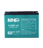 MHPower 6-DMF-45 Trakční gelová baterie 12V/45Ah, Terminál D3 - M6, Deep Cycle