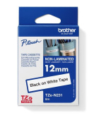 BROTHER TZEN231 - kazeta TZ šířky 12mm, nelaminovaná TZE-N231, bílá/černé písmo