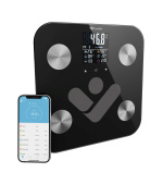 TrueLife FitShape S6 BT - Bioelektrická impedanční bluetooth váha - černá