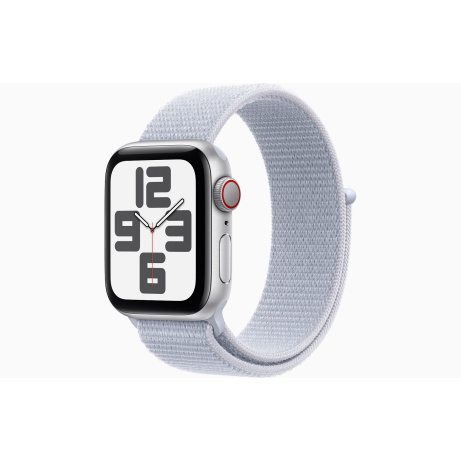 Apple Watch SE Cell/44mm/Silver/Sport Band/Blue Cloud