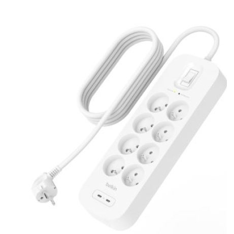 Belkin SURGE 8OT 900J, 30W, Dual USB C