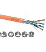 Instalační kabel Solarix CAT5E FTP LSOHFR B2ca-s1,d1,a1 500m/cívka SXKD-5E-FTP-LSOHFR-B2ca