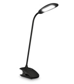 CONNECT IT Stolní LED lampa CLIP s klipem, černá