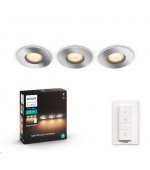 PHILIPS Adore Zapuštěné bodové svítidlo, Hue White ambiance, 230V,set 3x5W GU10, Chrom (3417611P6)