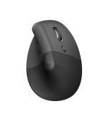 LOGITECH Lift For Business/Ergonomická/Optická/Pro praváky/4 000 DPI/USB+BT/Grafitová