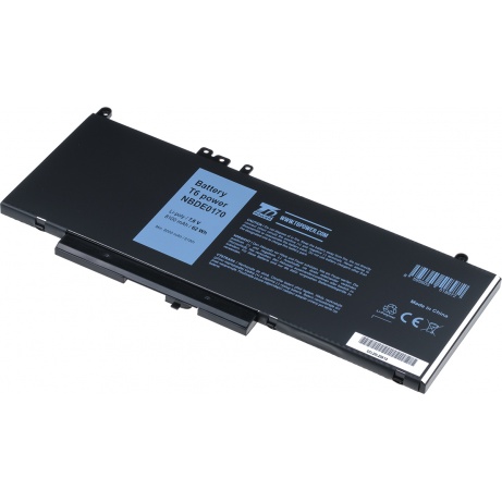 Baterie T6 Power Dell Latitude E5270, E5470, E5570, Precision 15 3510, 8100mAh, 62Wh, 4cell, Li-pol