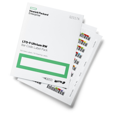 HPE LTO-9 Ultrium RW Bar Code Label Pack (Q2017A)