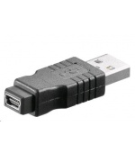 PREMIUMCORD Redukce USB 2.0 A - MINI-B 5 PIN (M/F)