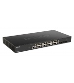 D-Link DXS-1210-28T Smart Managed 10G Switch 24x 10GBase-T ports, 4x 10G/25G SFP28 ports