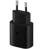 Samsung cestovní nabíječka EP-TA800XBE, Quickcharge 25W, kabel USB-C, černá