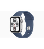 Apple Watch SE/40mm/Silver/Sport Band/Denim/-M/L