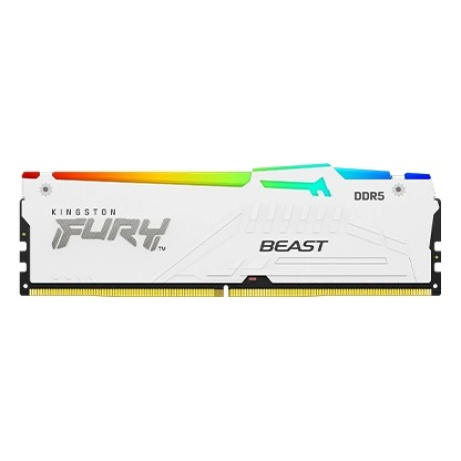 Kingston FURY Beast White/DDR5/32GB/5200MHz/CL40/1x32GB/RGB/White