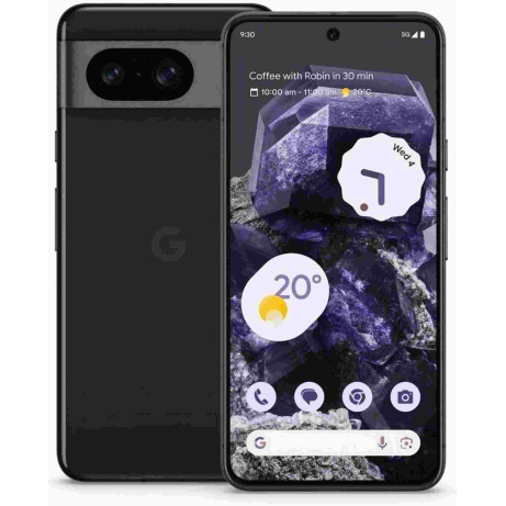 BAZAR - Google Pixel 8  5G, 8/256GB, EU, černá - Po opravě (Komplet)