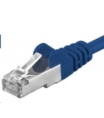 PREMIUMCORD Patch kabel CAT6a S-FTP, RJ45-RJ45, AWG 26/7 7m modrá