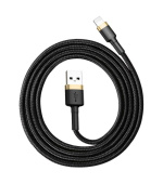 Baseus datový kabel Cafule Lightning 1m 2,4A zlato-černý