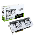 ASUS VGA NVIDIA GeForce RTX 4070 SUPER DUAL WHITE 12G, 12G GDDR6X, 3xDP, 1xHDMI