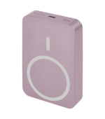 EMOS POWERBANKA WI1046, bezdrátové nabíjení 20W, 10.000mAh, LOSOSOVÁ, 1xUSB-C