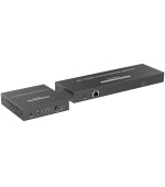 PREMIUMCORD HDMI switch, 4K@60Hz HDMI2.0 KVM 4:1 s ovládáním až na 70m přes Cat6/7