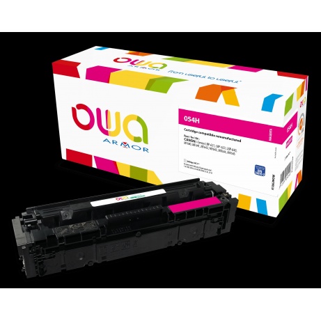 OWA Armor toner kompatibilní s Canon CRG-054H M, 2300st, červená/magenta